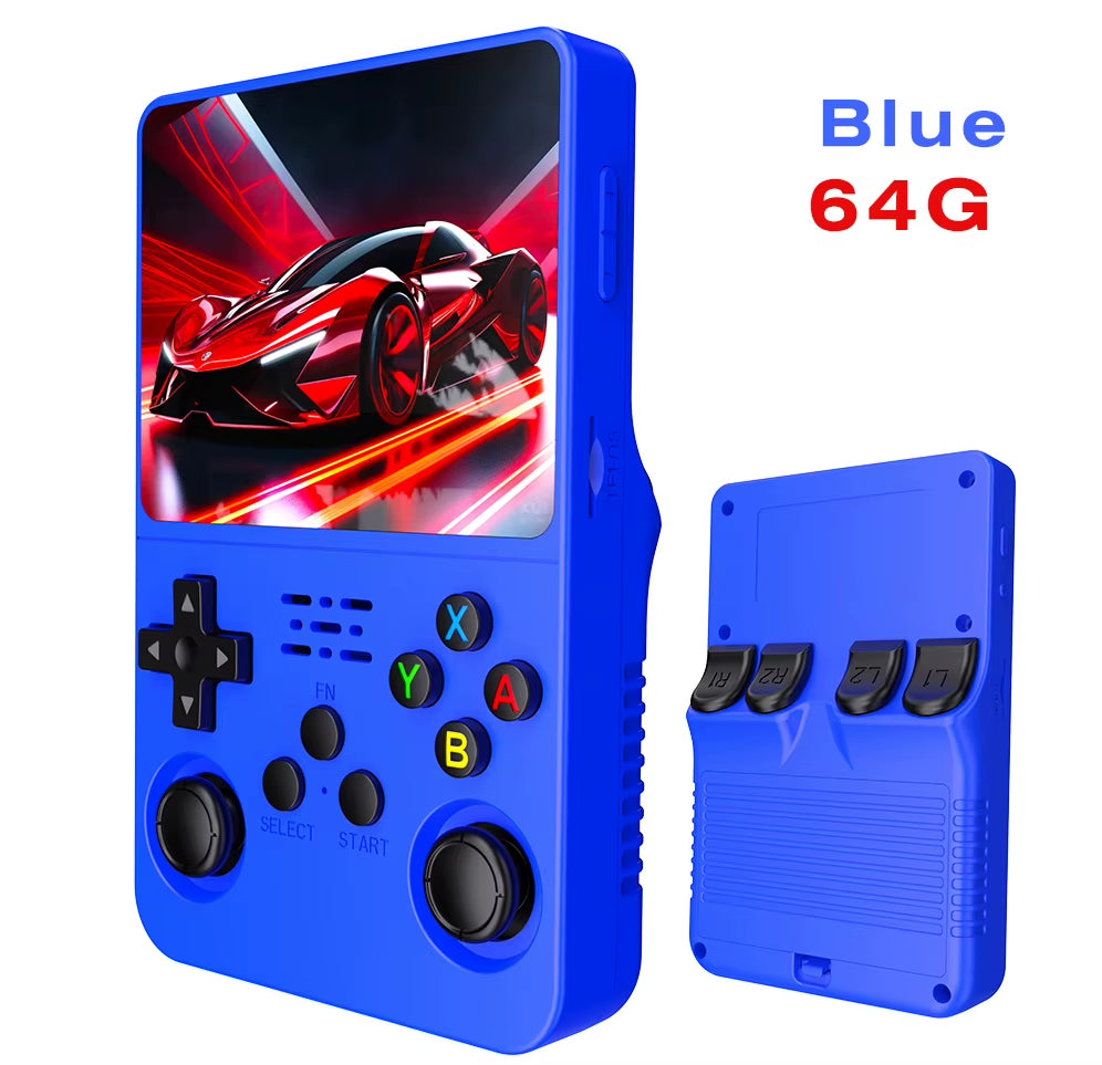 R36S Retro Handheld Video Game Console Linux System 3.5 Inch IPS Screen R35S Pro Portable Pocket Video Player 64GB Games