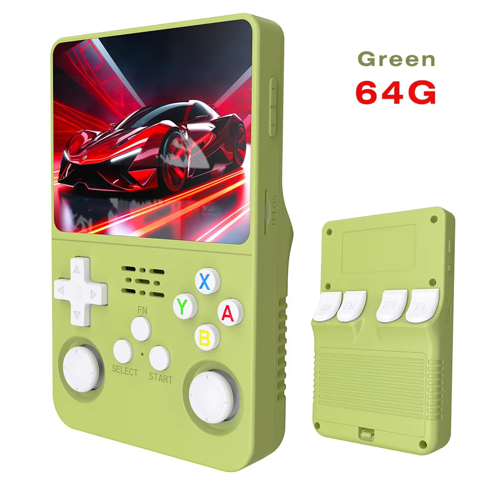 R36S Retro Handheld Video Game Console Linux System 3.5 Inch IPS Screen R35S Pro Portable Pocket Video Player 64GB Games